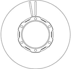 2x Bremsscheibe Vorderachse für MERCEDES-BENZ T2/LN1 Kasten