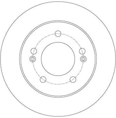 2x Bremsscheibe Hinterachse für HYUNDAI KIA ix20 VENGA Hatchback Van