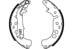Bremsbackensatz Hinterachse für CITROËN FIAT OPEL PEUGEOT NEMO