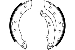 Bremsbackensatz Hinterachse für CITROËN PEUGEOT RENAULT DACIA SAXO XSARA Coupe