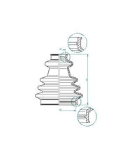Faltenbalg Antriebswelle Vorderachse Hinterachse für ALFA ROMEO AUDI BMW