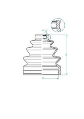 Faltenbalg Antriebswelle Vorderachse Hinterachse für ALFA ROMEO BMW CHRYSLER