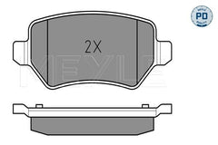 Bremsbelagsatz Scheibenbremse Hinterachse für OPEL KIA ASTRA G Stufenheck