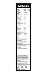 Wischblatt vorne für FIAT HONDA HYUNDAI KIA NISSAN SUZUKI TOYOTA SEDICI JAZZ II