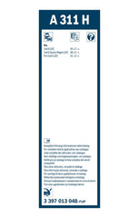 Wischblatt hinten für KIA CEE'D Combi Van Sportswagon PRO Hatchback