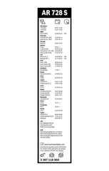 Wischblatt vorne für ALFA ROMEO ALPINA BMW CADILLAC CHEVROLET CHRYSLER DAEWOO