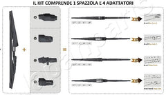 Wischblatt hinten für ALFA ROMEO BMW CITROËN DACIA FIAT FORD JAGUAR JEEP LADA