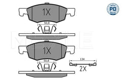 Bremsbelagsatz Scheibenbremse Vorderachse für OPEL CORSA E Kasten/Schrägheck