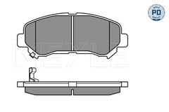 Bremsbelagsatz Scheibenbremse Vorderachse für NISSAN SUZUKI QASHQAI / +2 I