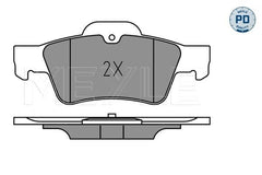 Bremsbelagsatz Scheibenbremse Hinterachse für MERCEDES-BENZ CLS Shooting Brake