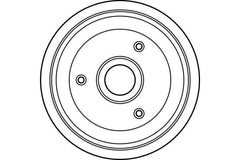 2x Bremstrommel Hinterachse für CITROËN PEUGEOT AX SAXO Hatchback van 106 I II