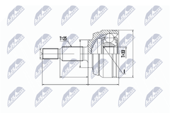 Gelenksatz Antriebswelle Vorderachse für RENAULT DACIA FLUENCE GRAND SCÉNIC III
