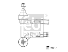 Spurstangenkopf Vorderachse links für VOLVO S60 III V60 II