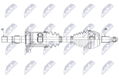 Antriebswelle Vorderachse rechts für VW CRAFTER Kasten Pritsche/Fahrgestell Bus