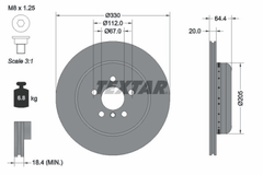 Bremsscheibe Hinterachse rechts für BMW 2 Coupe 3 Touring 4 Gran Cabriolet 5 6