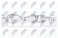 Antriebswelle Vorderachse rechts für VOLVO S80 I