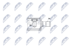 Gelenksatz Antriebswelle Vorderachse links für MAN VW TGE Kasten