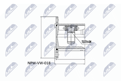 Gelenksatz Antriebswelle Vorderachse für AUDI SEAT SKODA VW A3 Sportback