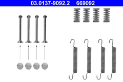 Zubehörsatz Feststellbremsbacken Hinterachse für OPEL CALIBRA A KADETT E CC