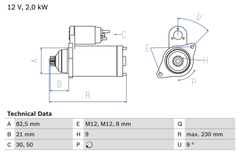 Anlasser Starter für VW LT 28-46 II Kasten Pritsche/Fahrgestell 28-35 Bus