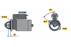 Anlasser Starter für NISSAN ALMERA II Hatchback TINO PRIMERA Traveller