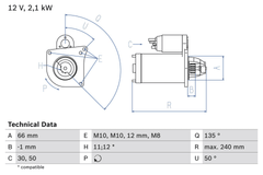 Anlasser Starter für MITSUBISHI NISSAN OPEL RENAULT SUZUKI CARISMA Stufenheck