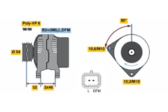 Lichtmaschine Generator für CITROËN FIAT LANCIA PEUGEOT RENAULT BERLINGO /