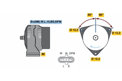 Lichtmaschine Generator für MERCEDES-BENZ G-KLASSE Pritsche/Fahrgestell VARIO