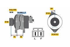 Lichtmaschine Generator für OPEL ASTRA H Caravan GTC Stufenheck COMBO Tour