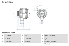 Lichtmaschine Generator für OPEL ASTRA H Caravan GTC TwinTop SIGNUM CC VECTRA C