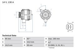 Lichtmaschine Generator für TOYOTA AVENSIS VERSO PREVIA II RAV 4