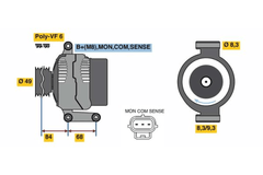 Lichtmaschine Generator für FORD VOLVO C-MAX FOCUS II Turnier Stufenheck