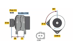 Lichtmaschine Generator für BMW 5 Touring 6 Cabriolet 7