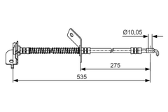 Bremsschlauch Vorderachse links für HYUNDAI KIA i30 Kombi CEE'D Schrägheck SW
