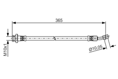 Bremsschlauch Hinterachse links für HYUNDAI KIA TUCSON Kasten/SUV SPORTAGE II