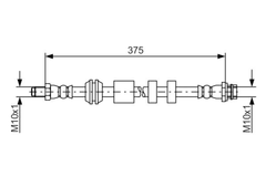 Bremsschlauch Vorderachse für VOLVO S60 II Cross Country S80 V60 I V70 III XC70