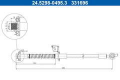 Bremsschlauch Vorderachse rechts für HYUNDAI KIA i30 Kombi Coupe Hatchback Van