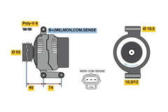 Lichtmaschine Generator für FORD JAGUAR FOCUS II Stufenheck MONDEO III Turnier
