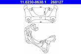 Halter Bremssattel Vorderachse für AUDI A6 C5 Avant ALLROAD