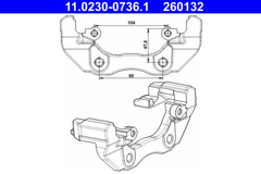 Halter Bremssattel Vorderachse für FORD C-MAX FOCUS II Turnier Stufenheck