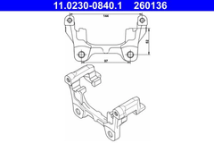 Halter Bremssattel Hinterachse für JAGUAR XF I SPORTBRAKE XJ XK II Cabriolet