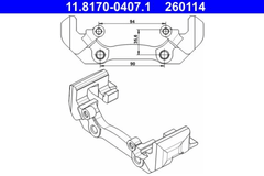 Halter Bremssattel Hinterachse für MERCEDES-BENZ SPRINTER 2-t Kasten