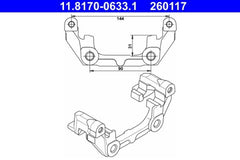 Halter Bremssattel Hinterachse für OPEL SAAB VECTRA C CC Caravan SIGNUM