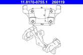 Halter Bremssattel Hinterachse für BMW 1 Coupe Cabriolet 3 Touring X1