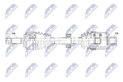 Antriebswelle Vorderachse rechts für HONDA CIVIC IX Tourer
