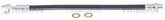 Bremsschlauch Hinterachse links für SAAB 9-3 Cabriolet Kombi 9-3X