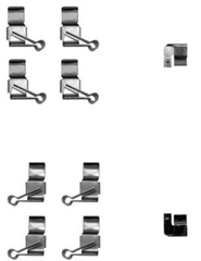 Zubehörsatz Scheibenbremsbelag Vorderachse für TOYOTA HIACE IV Kasten Bus V /