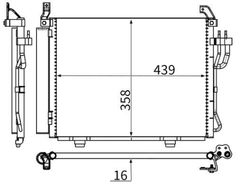 Kondensator Klimaanlage für HYUNDAI i10 I