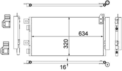 Kondensator Klimaanlage für MINI Cabriolet