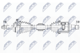 Antriebswelle Vorderachse links für TOYOTA AURION CAMRY Stufenheck